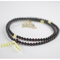 Cherry mala with lemon beads