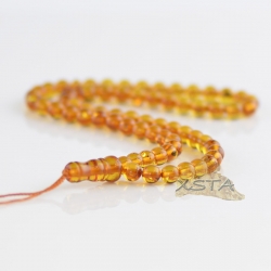Cognac round bead islamic tesbih
