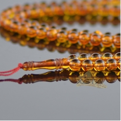 Cognac round bead rosary  Cognac round bead rosary