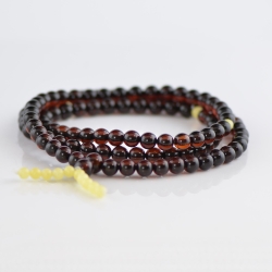 Cherry mala with white beads Cherry mala with white beads