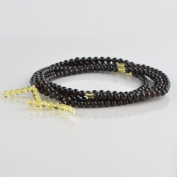 Cherry mala with lemon beads Cherry mala with lemon beads