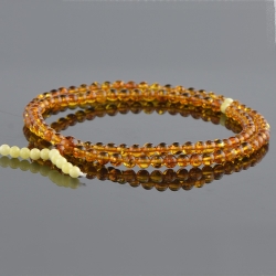Cognac mala with white beads Cognac mala with white beads