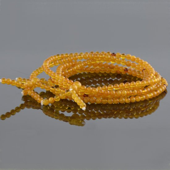 Light butterscotch mala beads