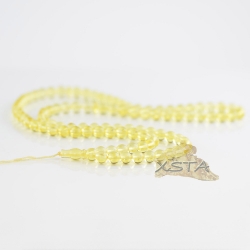 Lemon round bead islamic rosary 