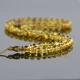 Light green round amber tesbih rosary Light green round amber tesbih rosary