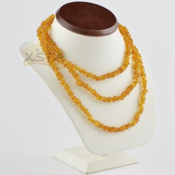 Amber necklace 130 cm long