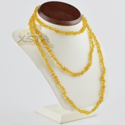 Baltic Amber necklace with raw beads
