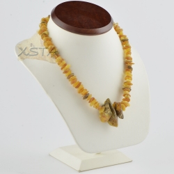 Baltic Amber necklace with unpolished beads
