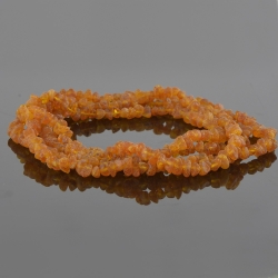 Amber necklace raw chips beads