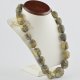 Raw unpolished amber beads necklace