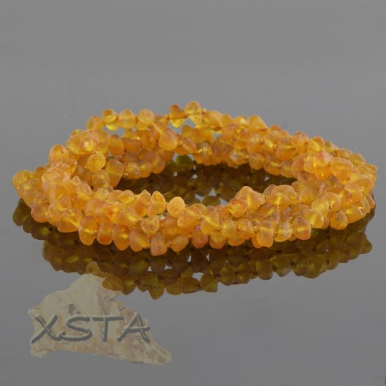 Baltic Amber necklace with raw beads