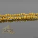 Amber necklace with raw beads 130 cm