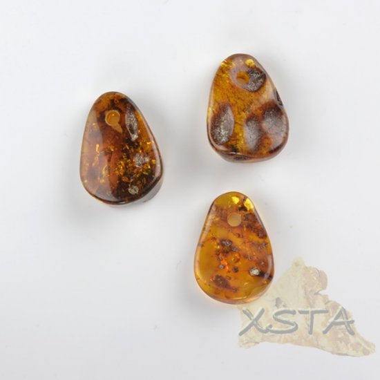 3 units Baltic amber wholesale pendants