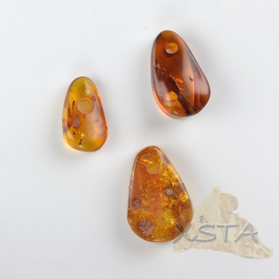 3 units Wholesale brown amber pendants