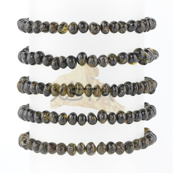 Amber bracelet Green color Amber bracelet Green color
