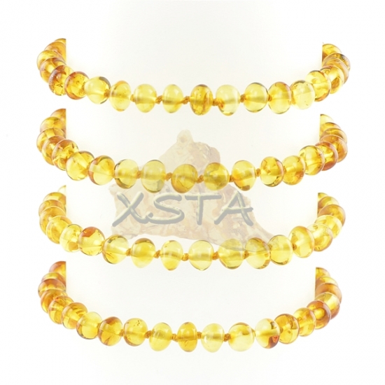 Amber bracelet honey with screw clasp Amber bracelet honey with screw clasp