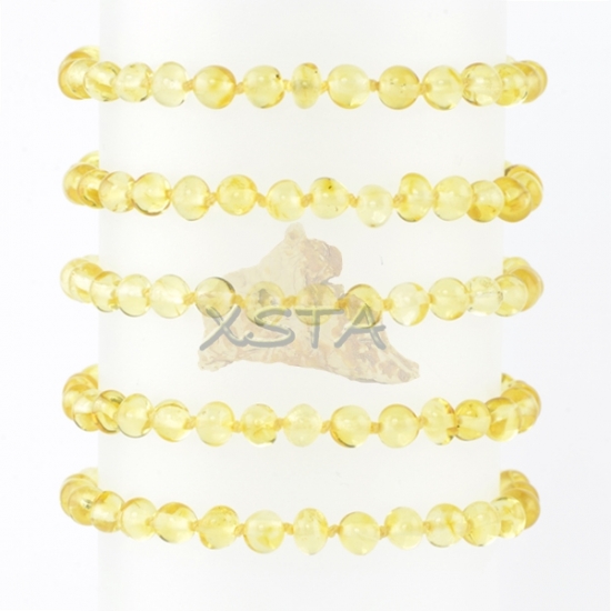 Amber bracelet lemon with screw clasp Amber bracelet lemon with screw clasp