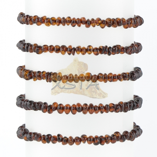 Amber bracelet polished cherry Amber bracelet polished cherry