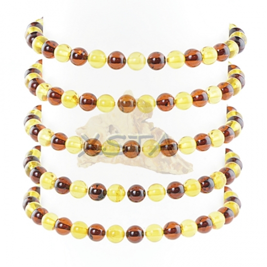 Amber bracelet round beads Amber bracelet round beads