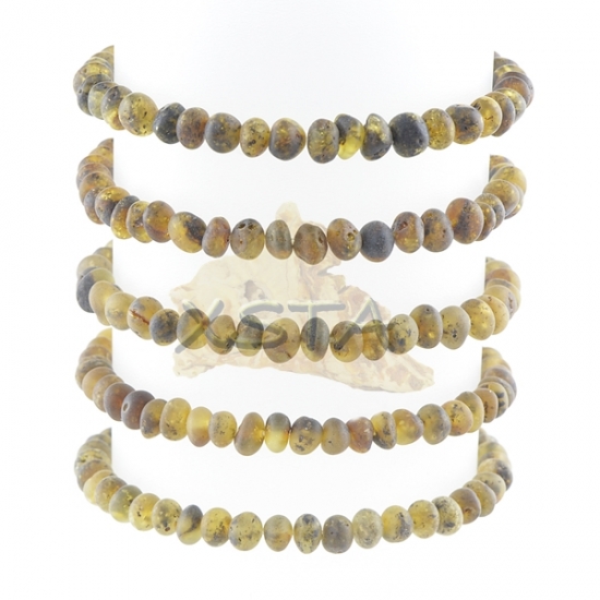 Amber raw baroque style bracelet Amber raw baroque style bracelet