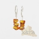 Baltic amber earrings cognac color Baltic amber earrings cognac color