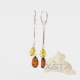 Baltic amber earrings with silver Baltic amber earrings with silver