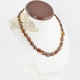 Cherry Amber necklace flat olive Cherry Amber necklace flat olive