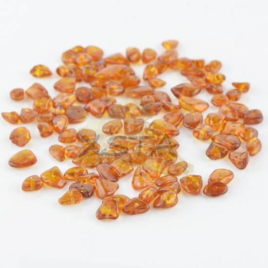 Chips Cognac amber beads