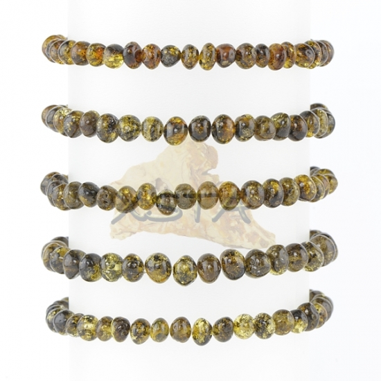 Green Amber bracelet baroque Green Amber bracelet baroque