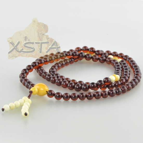 Round mala prayer amber rosary Round mala prayer amber rosary