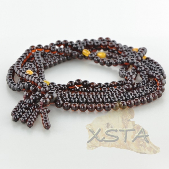 Baltic amber round beads rosary Baltic amber round beads rosary