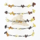 Mix amber bracelet with wire Mix amber bracelet with wire
