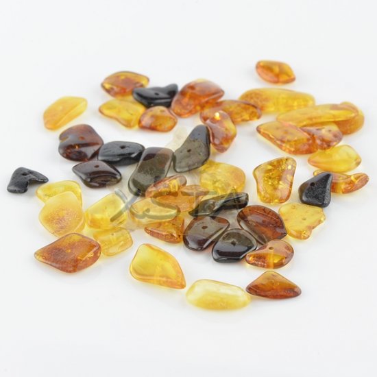 Mix color Chips amber beads