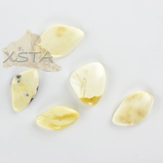 Package of amber cabochons