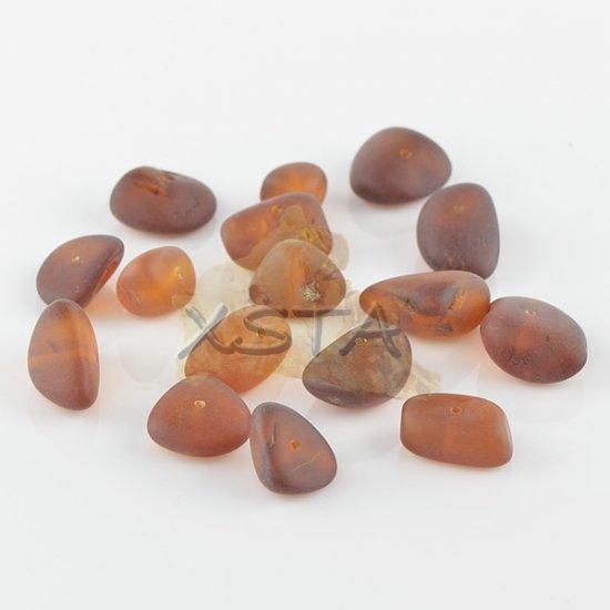 Raw chips style amber beads