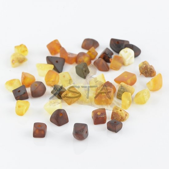 Raw mix amber loose beads