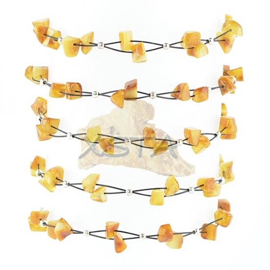Wholesale Baltic amber bracelet with wire Wholesale Baltic amber bracelet with wire