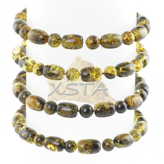 Wholesale green amber beads bracelet Wholesale green amber beads bracelet