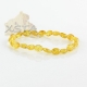 Yellow olive amber bracelet polished Yellow olive amber bracelet polished