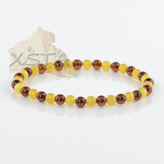 Round amber beads bracelet Round amber beads bracelet