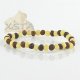 Raw amber beads bracelet