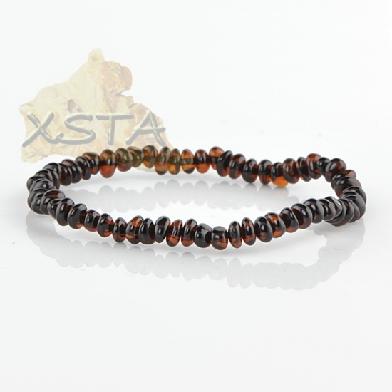 Amber dark cherry beads bracelet Amber dark cherry beads bracelet