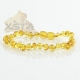 Amber bracelet honey with screw clasp Amber bracelet honey with screw clasp