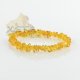 Yellow chips amber bracelet