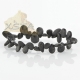 Raw black drop shaped amber bracelet Raw black drop shaped amber bracelet