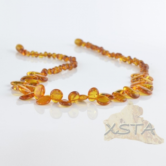 Amber cognac necklace Amber cognac necklace