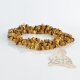 Amber necklace polished multicolour chips Amber necklace polished multicolour chips