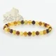 Round beads mix Amber bracelet 
