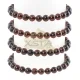 Dark cherry round amber bracelet