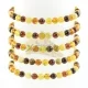 Round beads mix Amber bracelet 